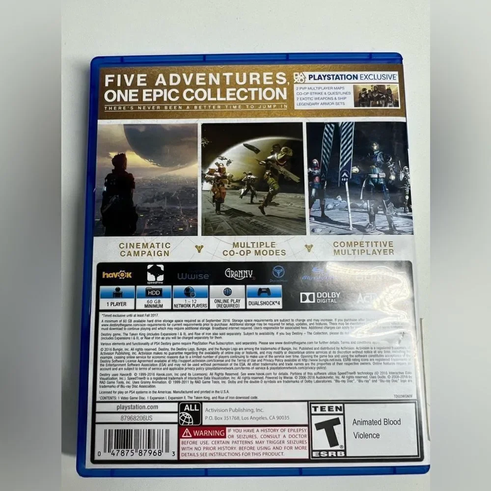 Destiny The Collection For Playstation 4